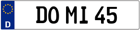 Trailer License Plate